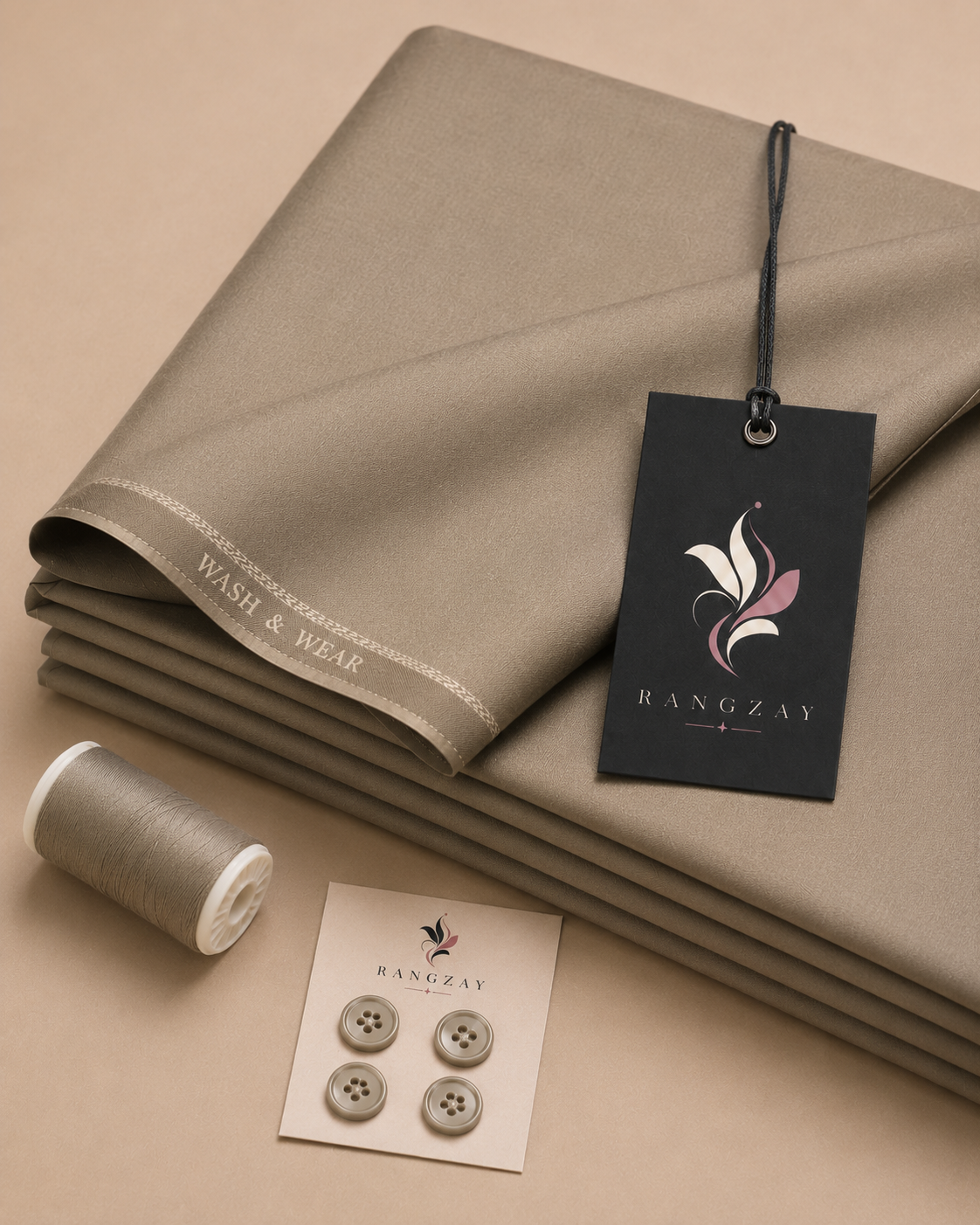 Khaki Wash & Wear