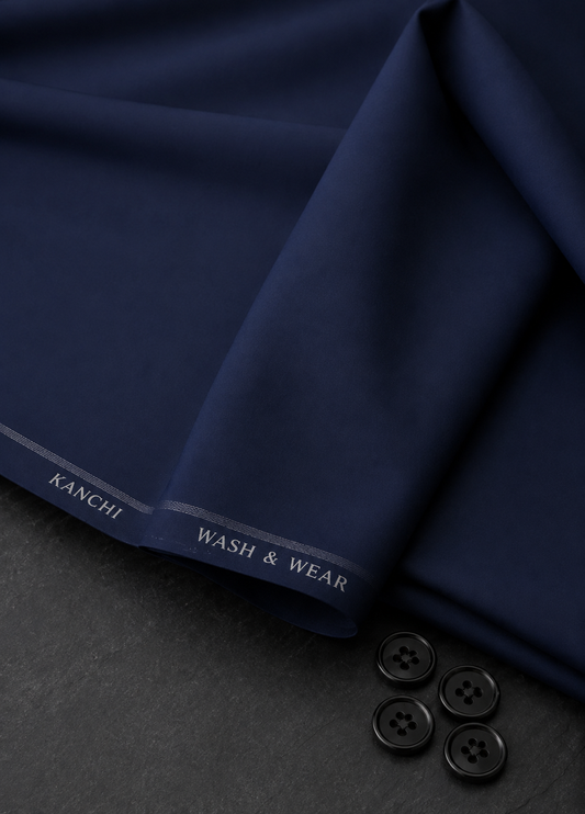 Navy Blue Wash & Wear