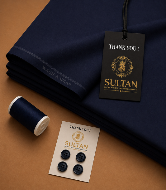 Navy Blue Wash & Wear