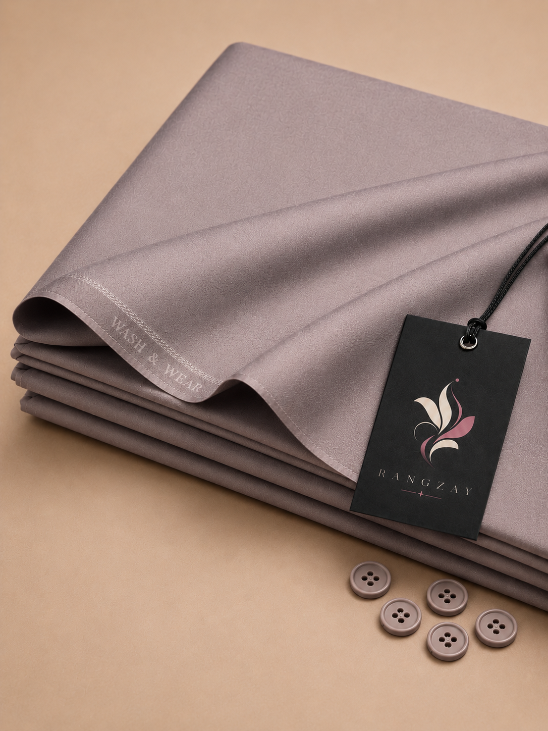 Mauve Grey Wash & Wear