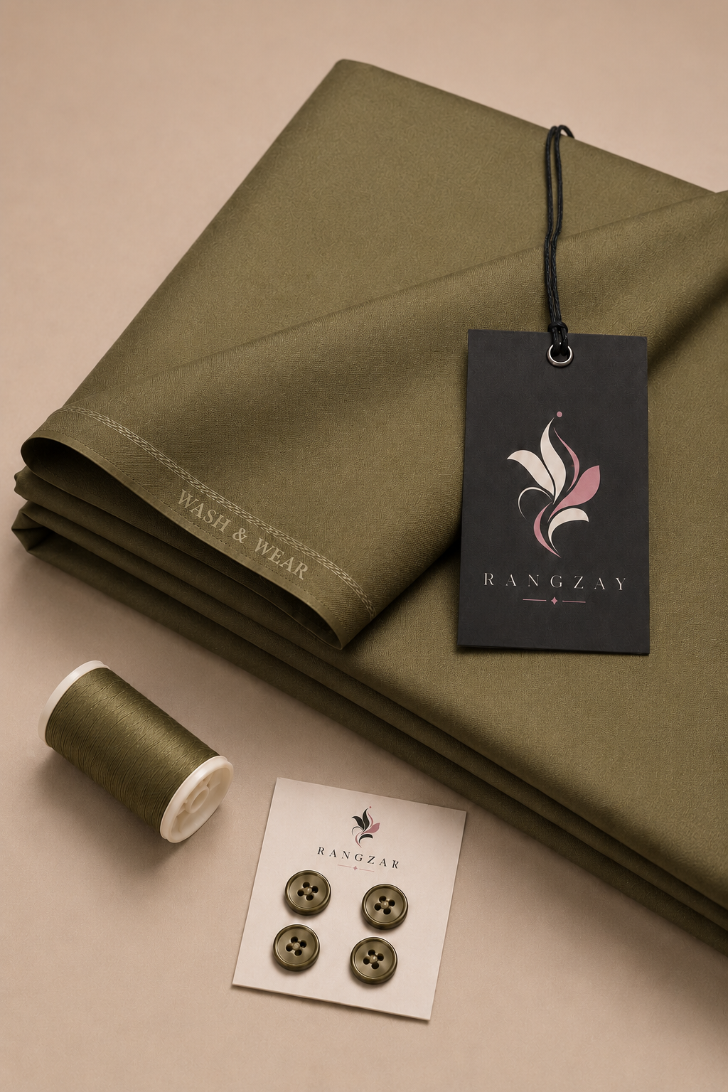 Army Green Wash & Wear